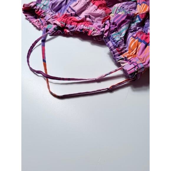 ELOQUII Colorful Cotton Sundress Size 28 – Smocked Bodice, Adjustable Straps - Picture 5 of 6